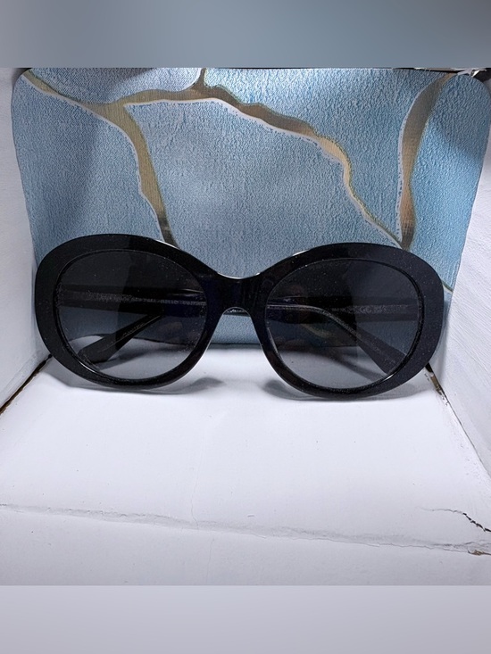 kate spade Accessories - Kate Spade ♠️ Black Glitter Oval Sunglasses with Dark Lenses NEW